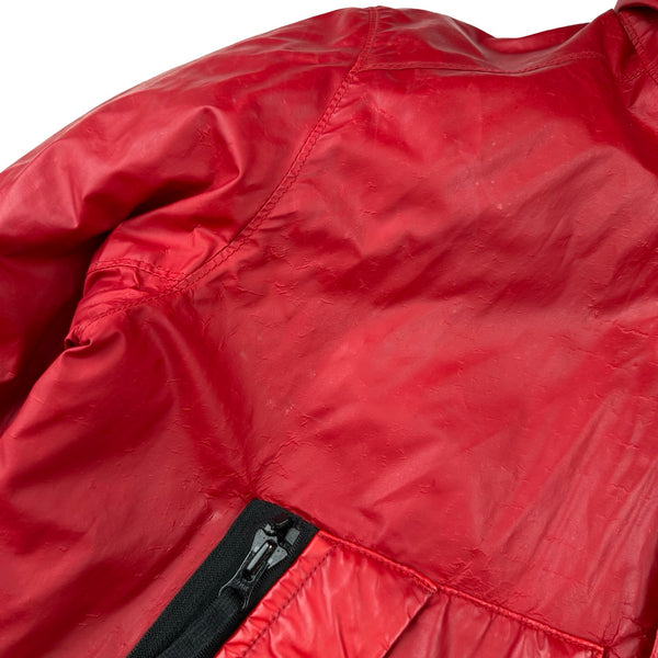 Stone Island 2012 Red 30th Anni Mussola Gommata Padded Jacket - Large
