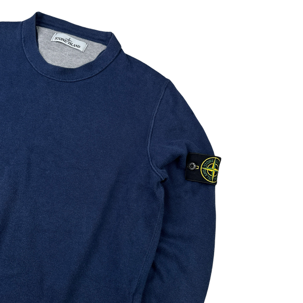 Stone Island Navy Cotton Lightweight Knit - Small