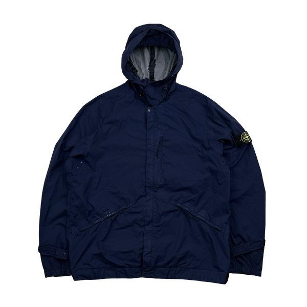 Stone Island 2016 Navy Garment Dyed Performance Tela Jacket - XXL