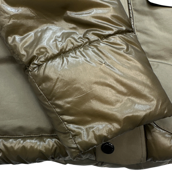 CP Company D D Shell Khaki Puffer Jacket - Small