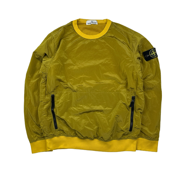Stone Island 2017 Yellow Nylon Metal Pullover Jumper - Small