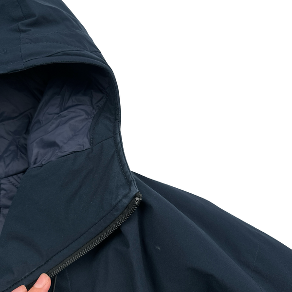 CP Company Navy Pro Tek Hooded Jacket - Large