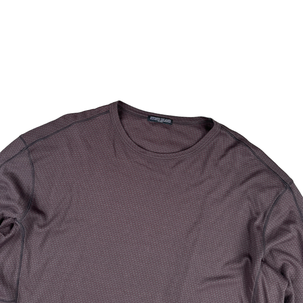 Stone Island 2009 Plum Purple Detail Shadow Project Longsleeve Shirt - 3XL