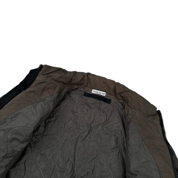Stone Island 2011  Brown Reps Nylon-R Zipped Bomber Jacket - XXL
