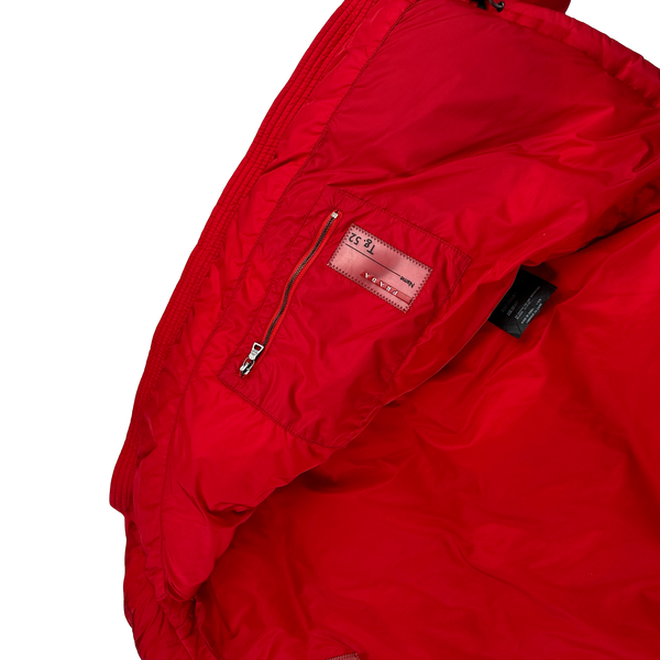 Prada Red Black Label Puffer Jacket - XL