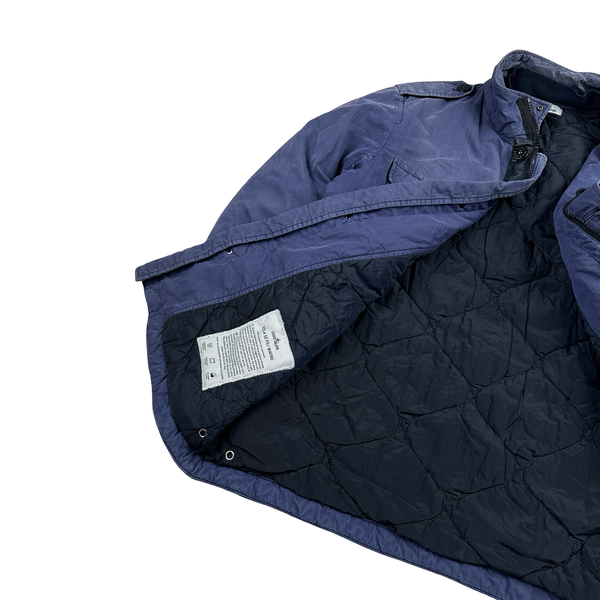 Stone Island 2014 Navy Tela 50 Fili Watro Field Jacket - Large