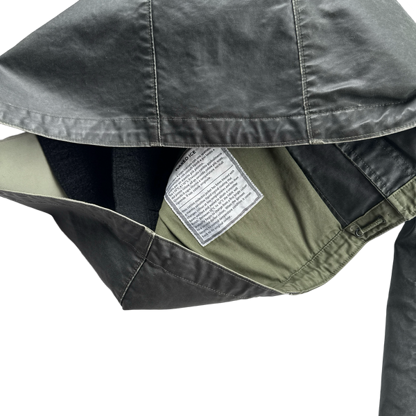 Stone Island 2009 Waxed ICE Heat Reactive Down Lined Jacket - XL
