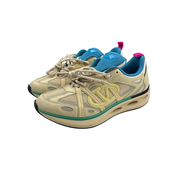 Valentino Easyjog Beige Trainers - UK 9.5