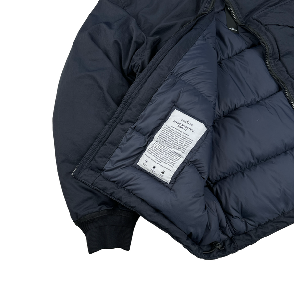 Stone Island 2022 Navy Opaque Nylon Twill Down-TC Bally Puffer Jacket - XXL