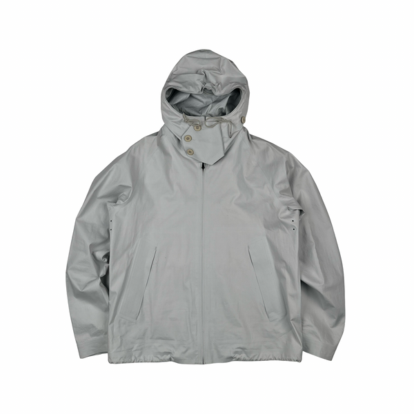 Ten C Lightweight Buttoned Neck Anorak Cotton Jacket - Large