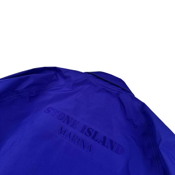 Stone Island Marina Gore Tex Waterproof Spellout Jacket - Large