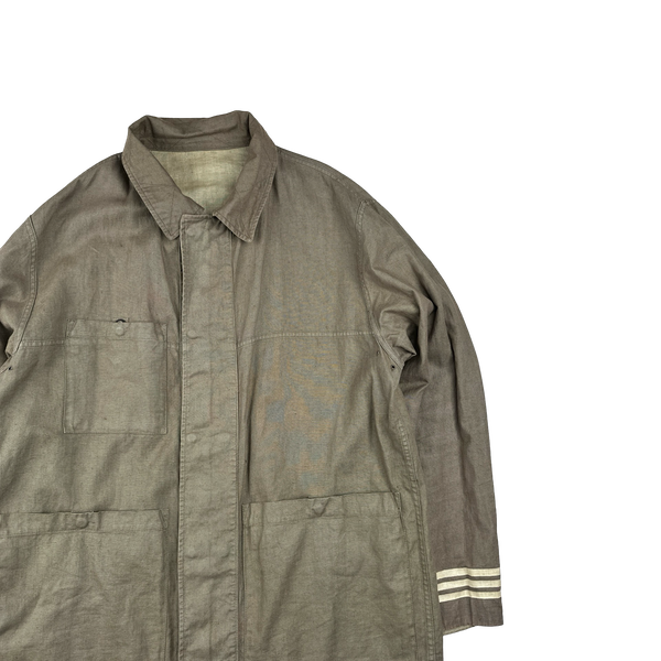 Stone Island 1998 Vintage Lino Flax Reversible Jacket - XXL