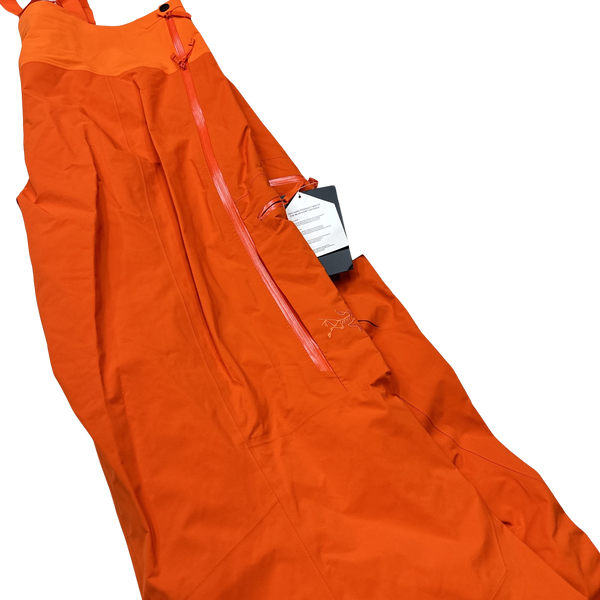 Arcteryx Rush Ski Bib Orange Two Tone Goretex Overalls - XL