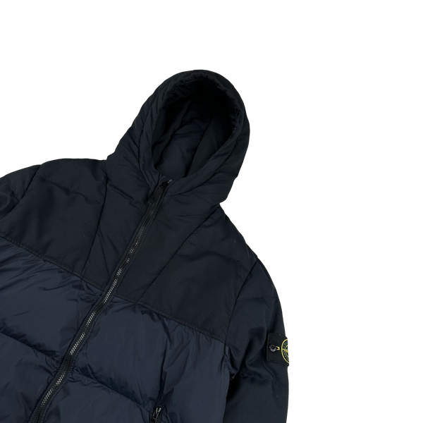 Stone Island 2013 Navy Crinkle NY Down Puffer Jacket - XL