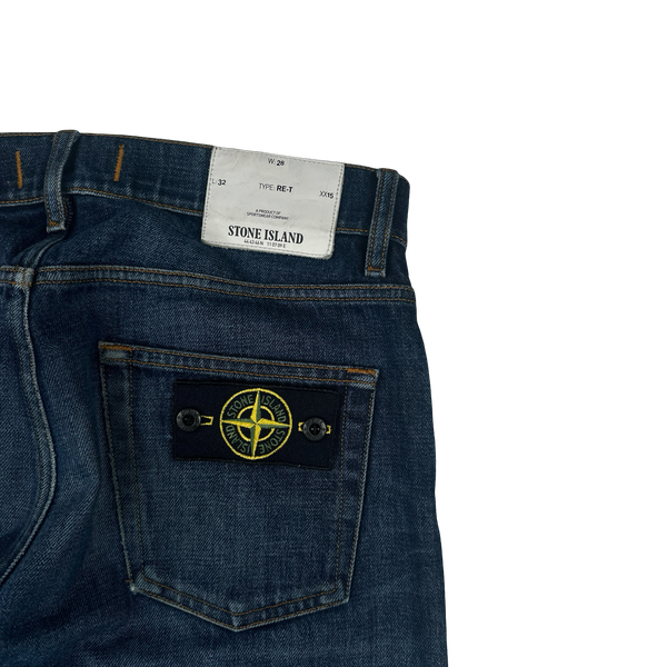 Stone Island 2018 Slim Fit Dark Wash Denim Jeans - W28