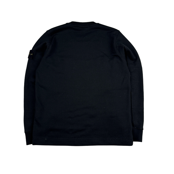 Stone Island 2020 Black Cotton Crewneck Sweatshirt - Small
