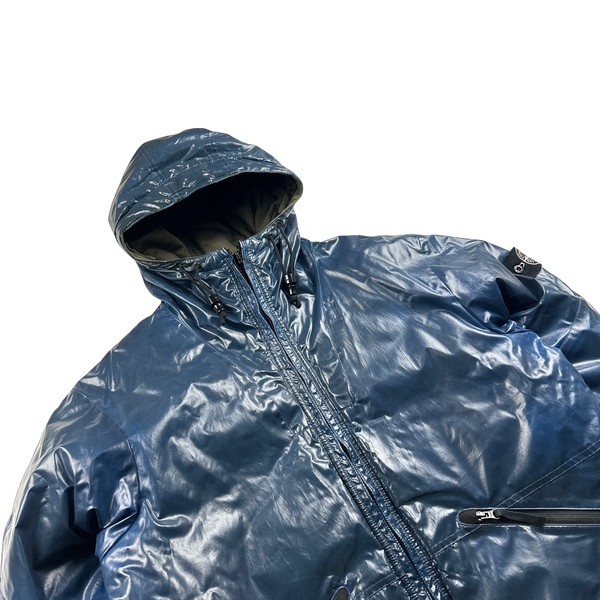 Stone Island 2009 Blue Colour Changing Ice Jacket - XL
