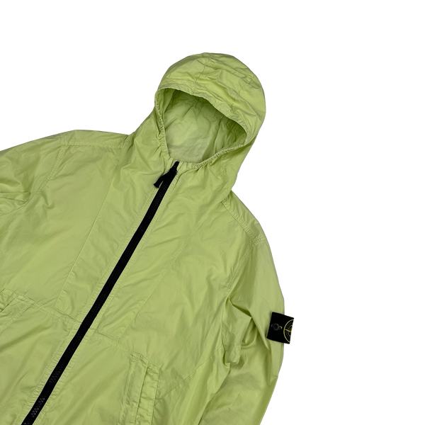 Stone Island 2017 Yellow Tela Paracadute Hooded Jacket - Medium