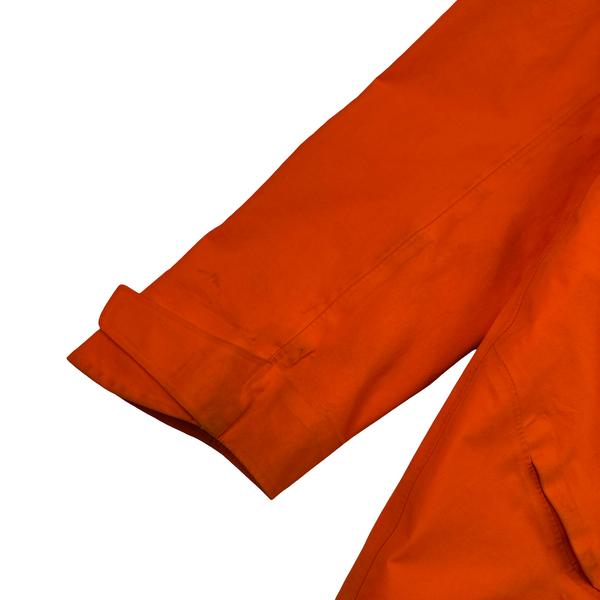 North Face Orange Gore Tex Colour Block Hooded Jacket - Small