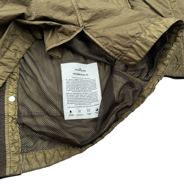 Stone Island 2013 Khaki Membrana TC Parka Jacket - Medium