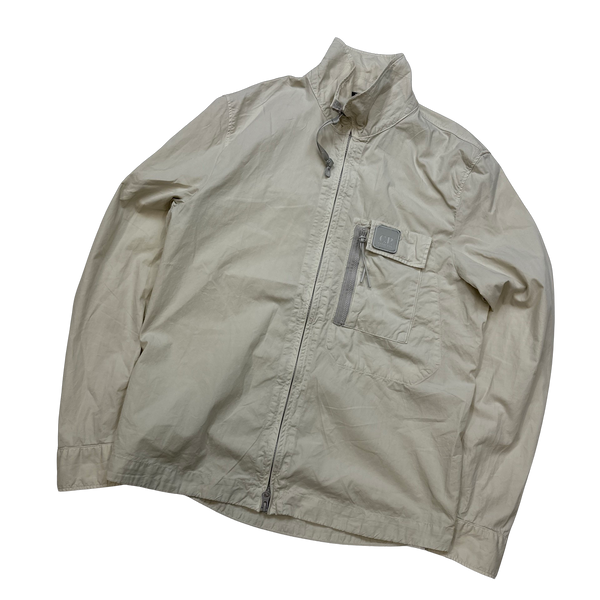 CP Company Metropolis Cream Series Overshirt - Medium