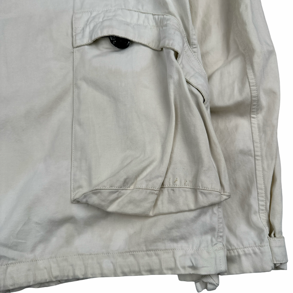 Stone Island 1998 Vintage Cotton Multi Pocket Green Edge Jacket - XL