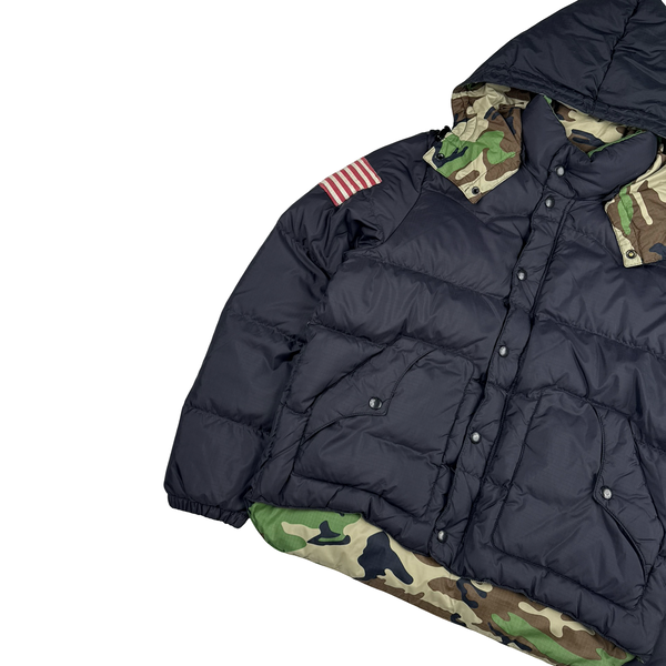 Ralph Lauren Denim Supply Camo Lining Nylon Down Filled Jacket - Large