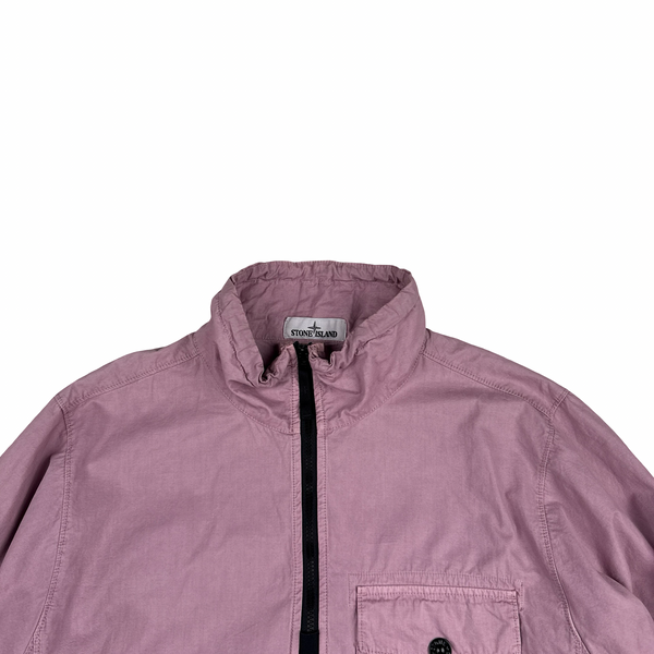 Stone Island 2020 Pink Cotton Smock Pullover - Medium