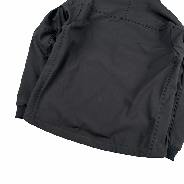 CP Company Black Soft Shell Metropolis Hooded Jacket - XL
