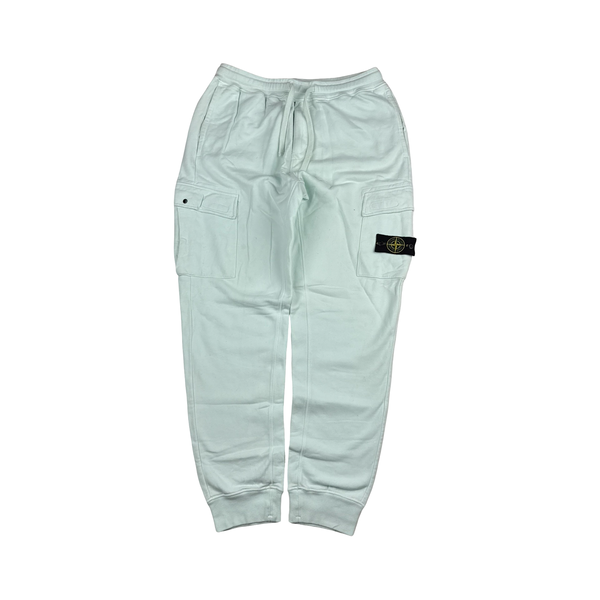 Stone Island 2021 Light Blue Cotton Cargo Joggers - XL