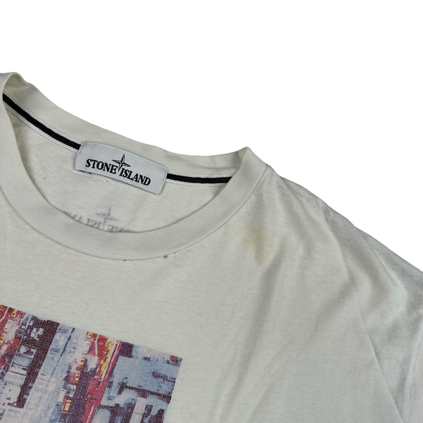 Stone Island 2017 White Graphic T Shirt - XL