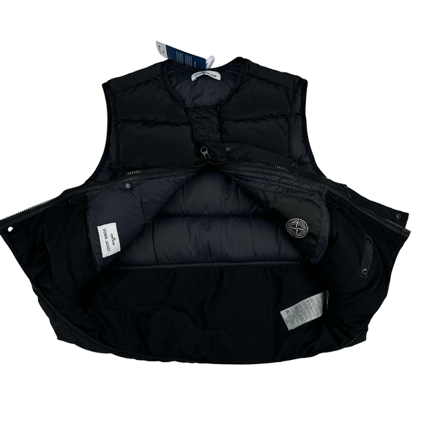Stone Island 2021 Ripstop Goretex Paclite Gilet 2 In 1 Jacket - Small