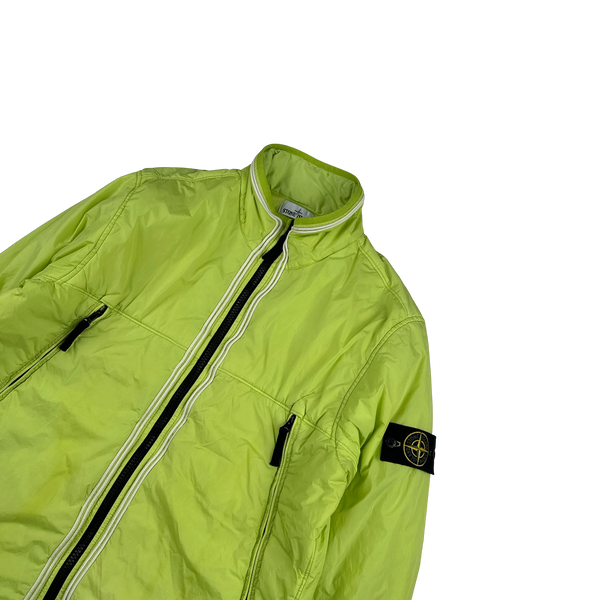 Stone Island 2019 Green Crinkle Reps Padded Jacket - XL