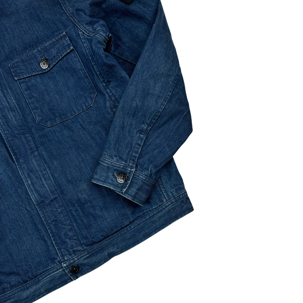Stone Island 2013 Super Italian Selvedge Denim Cotton Indigo Jacket - Large