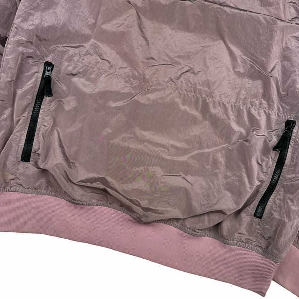 Stone Island Pink Nylon Metal Pullover Jumper - Medium