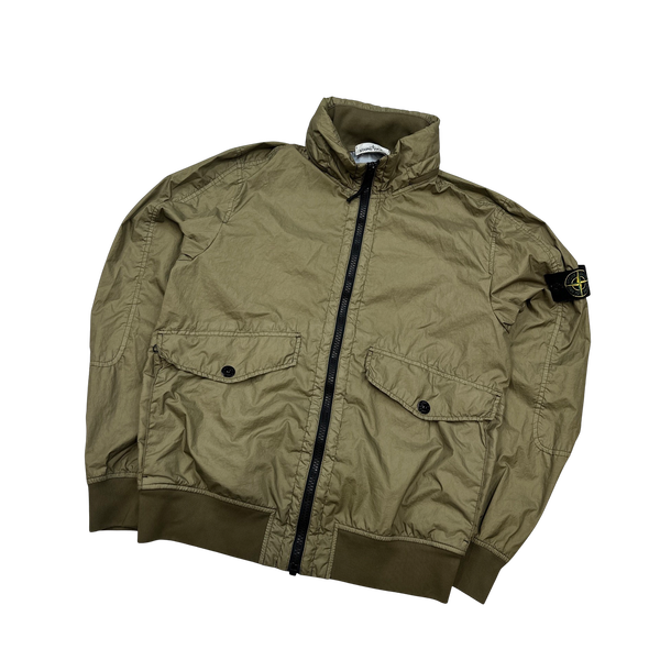 Stone Island Tan Membrana 3L TC Rain Jacket - Large