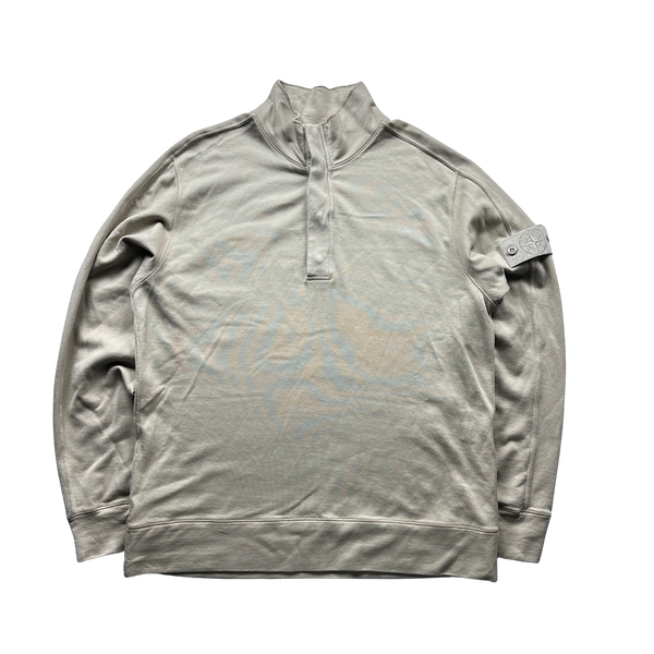 Stone Island 2024 Quarter Zip Ghost Piece Jumper - Large