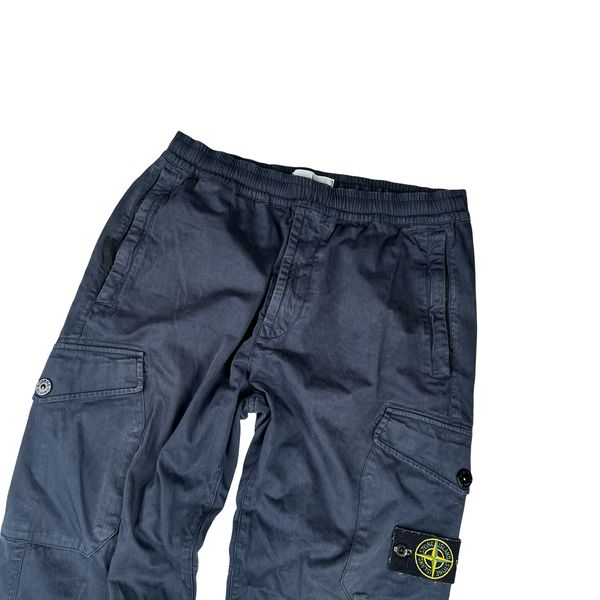 Stone Island 2020 Re T Navy Cargo Trousers - Medium