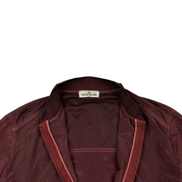 Stone Island 2013 Red Nylon Metal Bomber Jacket - Large