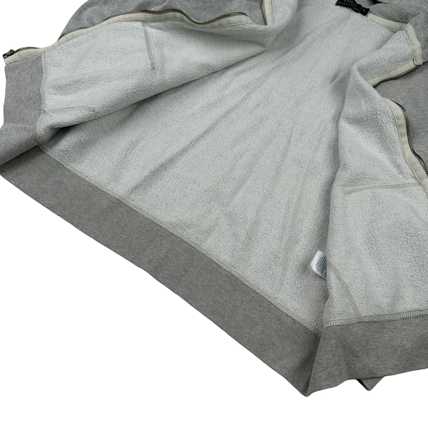 Ralph Lauren Grey Thick Cotton Zipped Hoodie - XL