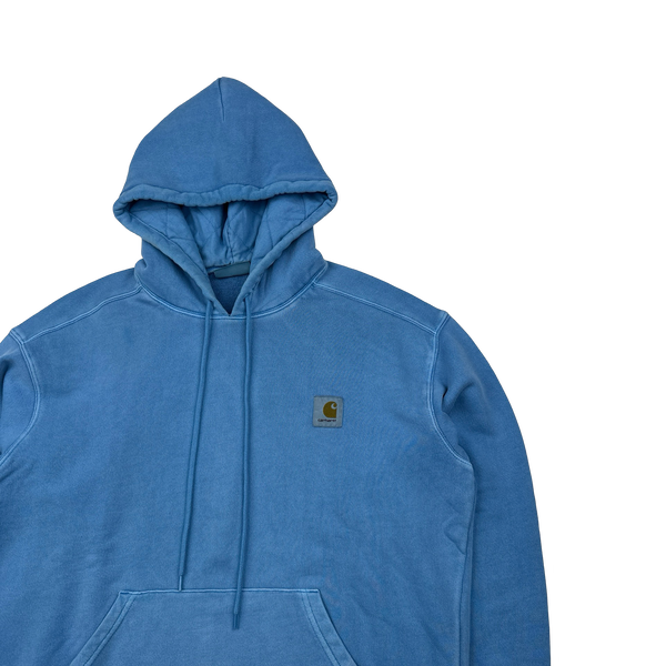 Carhartt Vista Blue Thick Cotton Patch Hoodie - Medium