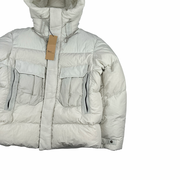 Ten C Military Rip Stop Karakorum Down Anora Puffer Jacket - Medium