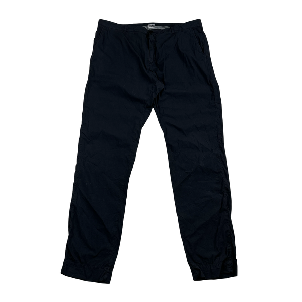 CP Company Navy Cotton Spellout Patch Trousers - 40"