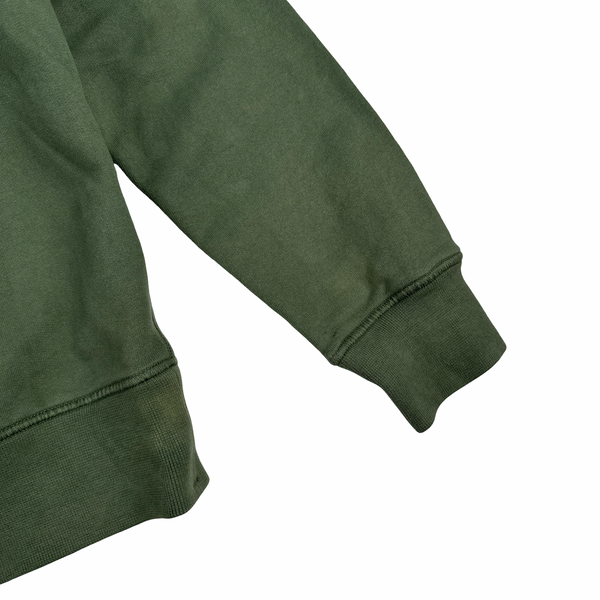 Stone Island 2021 Green 3D Rubber Logo Sweatshirt - Small