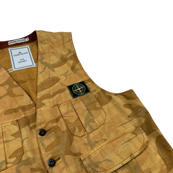 Stone Island 1990 Ice Jacket Camo Vest - Small
