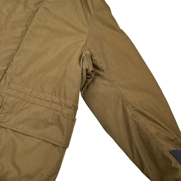 Prada Nylon Brown Kevlar Padded Long Jacket - 3XL