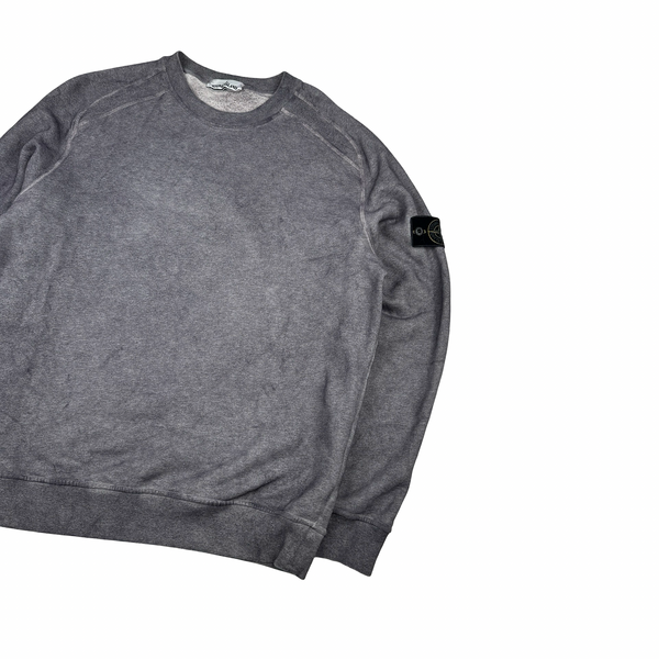 Stone Island 2020 Grey Dust Treatment Crewneck - XL