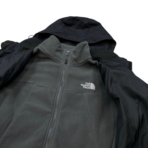 North Face 3 In 1 Black Hyvent Jacket - Medium