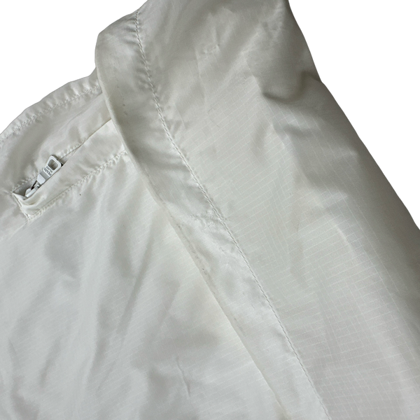 Prada White Nylon Ripstop Lightweight Jacket - XL