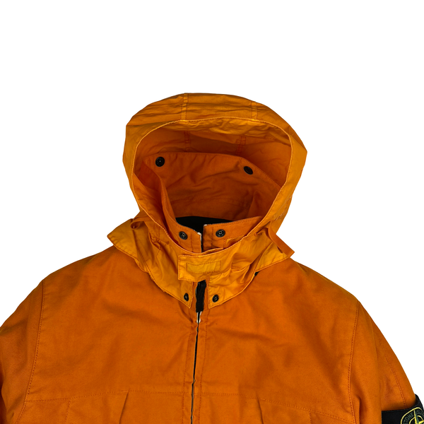 Stone Island 2012 Orange Mil Spec Diagonal Wool Jacket - Medium